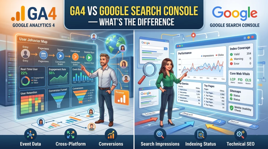 GA4 vs Google Search consol